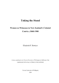 Taking the Stand