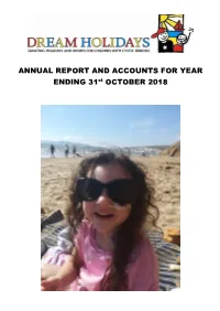Annual Report and Accounts for Y/E 2018