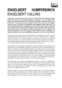 Engelbert Humperdinck Engelbert Calling