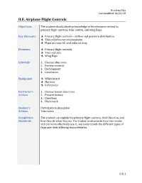 II.E. Airplane Flight Controls