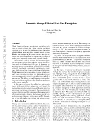 Lamassu: Storage-Efficient Host-Side Encryption