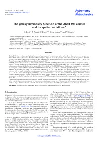 The Galaxy Luminosity Function of the Abell 496 Cluster and Its Spatial Variations