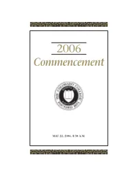2006 Commencement