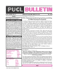 442 PUCL Statement Condemning Bombing and Killing of CRPF