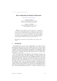 Data Compression for Remote Laboratories