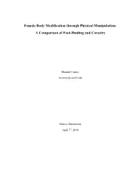 Female Body Modification Through Physical Manipulation: a Comparison of Foot-Binding and Corsetry