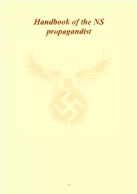 Handbook of the NS Propagandist