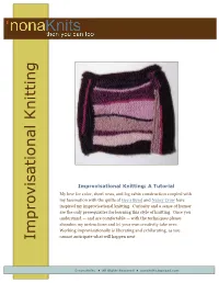 Improvisational Knitting Cannot Anticipatewhatwillhappennext