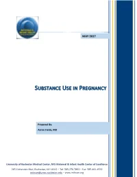 Substance Use in Pregnancy