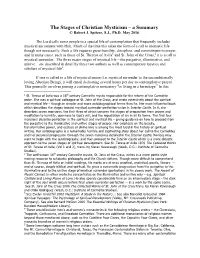 The Stages of Christian Mysticism – a Summary © Robert J