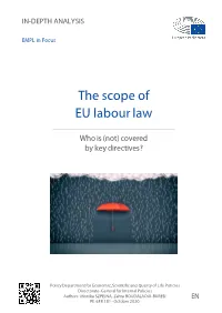 In-Depth Analysis: the Scope of EU Labour