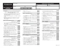 MA COSMETOLOGY PROGRAM Aesthetician Scoring Sheet