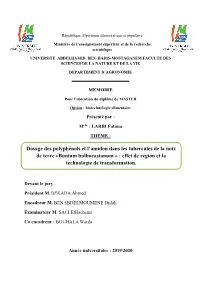 Table Des Matières