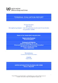 TERMINAL EVALUATION – Report of the Independent Evaluation Team TABLE of CONTENTS