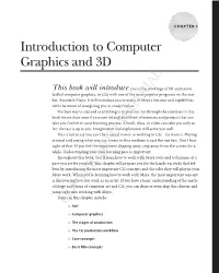 Computer Graphics and 3D