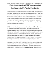 Dance Tournament Press Release 2018