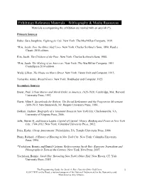 Exhibition Reference Materials Bibliography & Media Resources