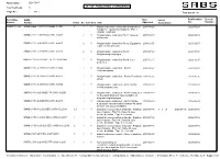 List of Published Standards