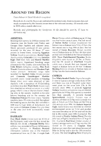 Around the Region Are Published for Interest Only; Their Inclusion Does Not Imply Acceptance by the Records Committee of the Relevant Country