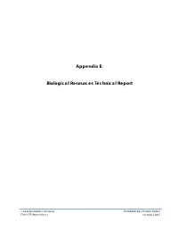Biological Resources Technical Report