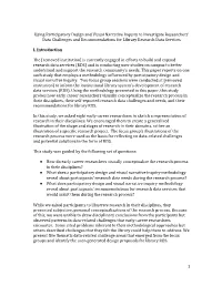 Using Participatory Design and Visual Narrative Inquiry to Investigate Researchers’ Data Challenges and Recommendations for Library Research Data Services