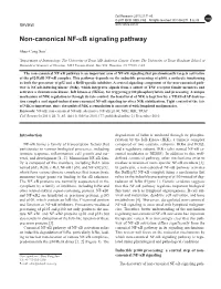 Non-Canonical NF-Κb Signaling Pathway