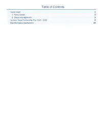 Table of Contents