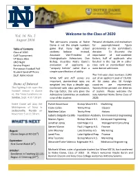 Welcome to the Class of 2020 Vol