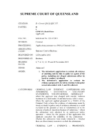 [2013] QSC 337 PARTIES: R V COWAN, Brett Peter (Applicant)