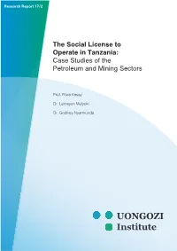 Case Studies of the Petroleum and Mining Sectors