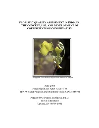 Floristic Quality Assessment Report