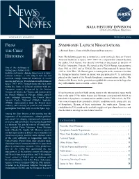 From the Chief Historian Symphonie Launch