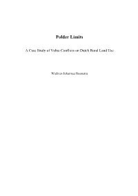A Case Study of Value-Conflicts on Dutch Rural Land Use