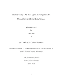 An Ecological Investigation to Contextualize Rewards in Games