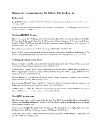 Full Reading List