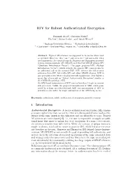 RIV for Robust Authenticated Encryption