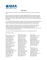 AIAA Fellows