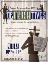AND 11Th OLEAN CTE CENTER COSERS: 420, 501, 510, 517, 521 'SCHEDULE|DAY'1' 8:00 - 8:30 Registration