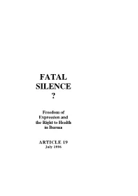 Fatal Silence ?