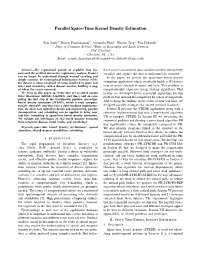 Parallel Space-Time Kernel Density Estimation