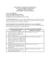 View Course Outlines