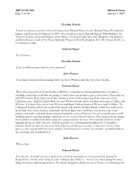 2007-01-09-NIX Edward Nixon Page 1 of 44 January 9, 2007 Timothy