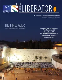 3 Weeks Liberator 5778 Final.Cdr