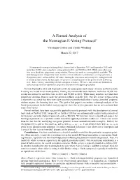 A Formal Analysis of the Norwegian E-Voting Protocol∗