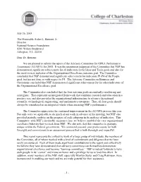 Advisory Committee for GPRA Performance Nsf05210