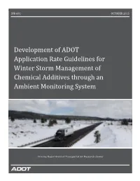 SPR-691: Development of ADOT Application Rate Guidelines For