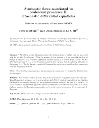 Stochastic Flows Associated to Coalescent Processes II