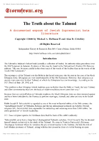 The Truth About the Talmud
