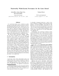 Trustworthy Whole-System Provenance for the Linux Kernel