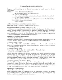 1 Samuel W/Associated Psalms